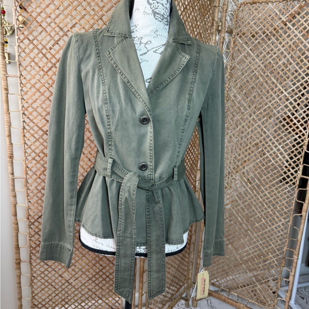 American Rag Khaki Army Green Jacket - Picture 4 of 15